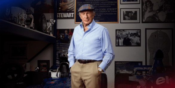 Jackie Stewart, triple campeón del mundo de Fórmula 1
